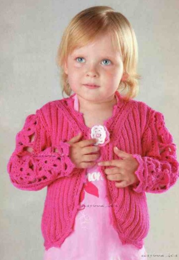 Crochet Pink Cardigan For Baby Girl FREE CROCHET PATTERN Craftorator