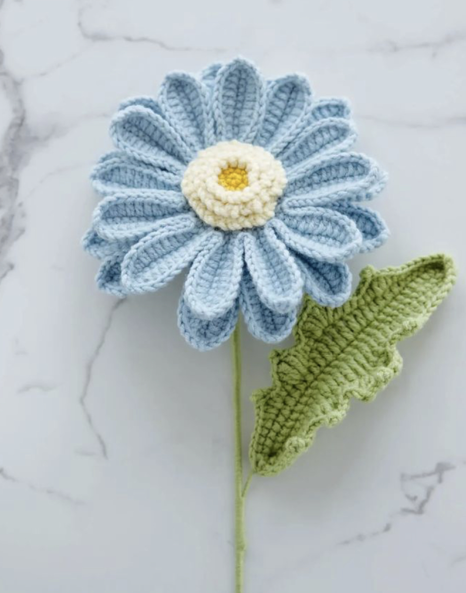 Crochet African Daisy Flower Free Pattern FREE CROCHET PATTERN