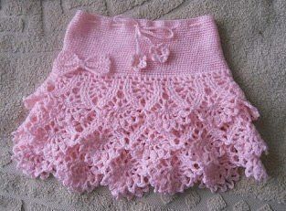 Crochet skirt with chart