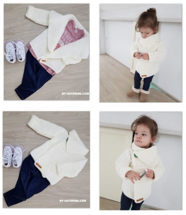 Make a Snowdrop Cardigan for Girls