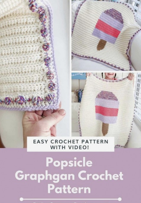 Springtime Popsicle Graphgan Crochet Blanket