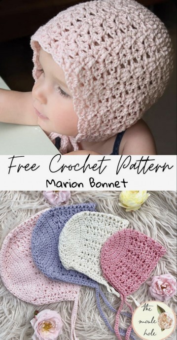 Crochet a Cute Baby Bonnet
