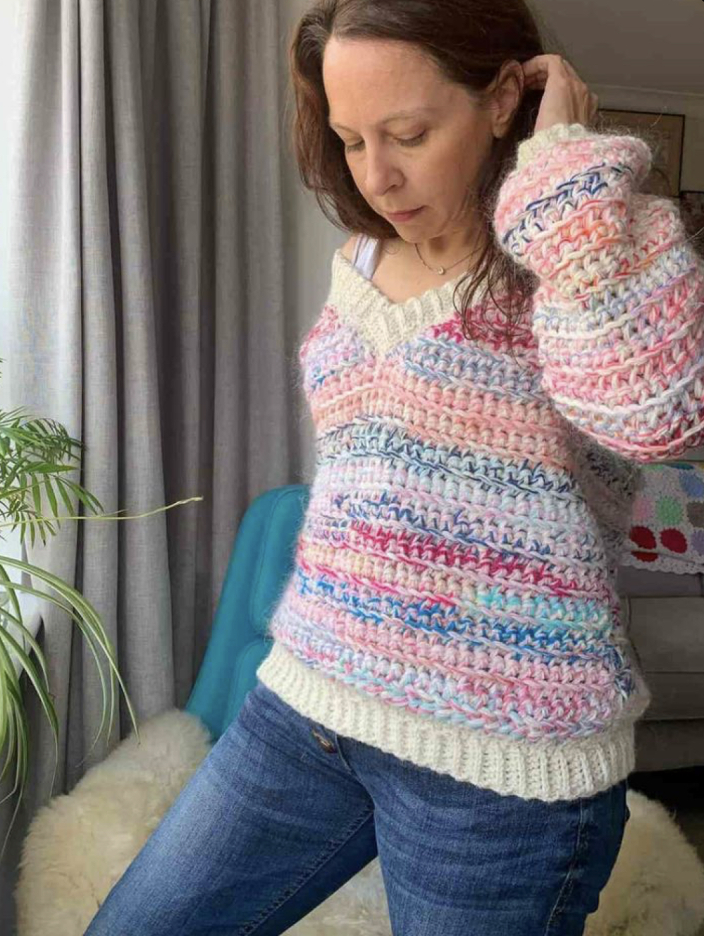 Super Colorful Crochet Sweater FREE CROCHET PATTERN — Craftorator