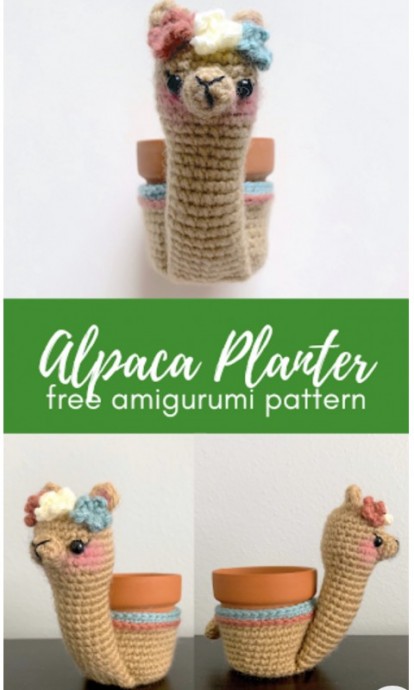 Super Cute Alpaca Planter