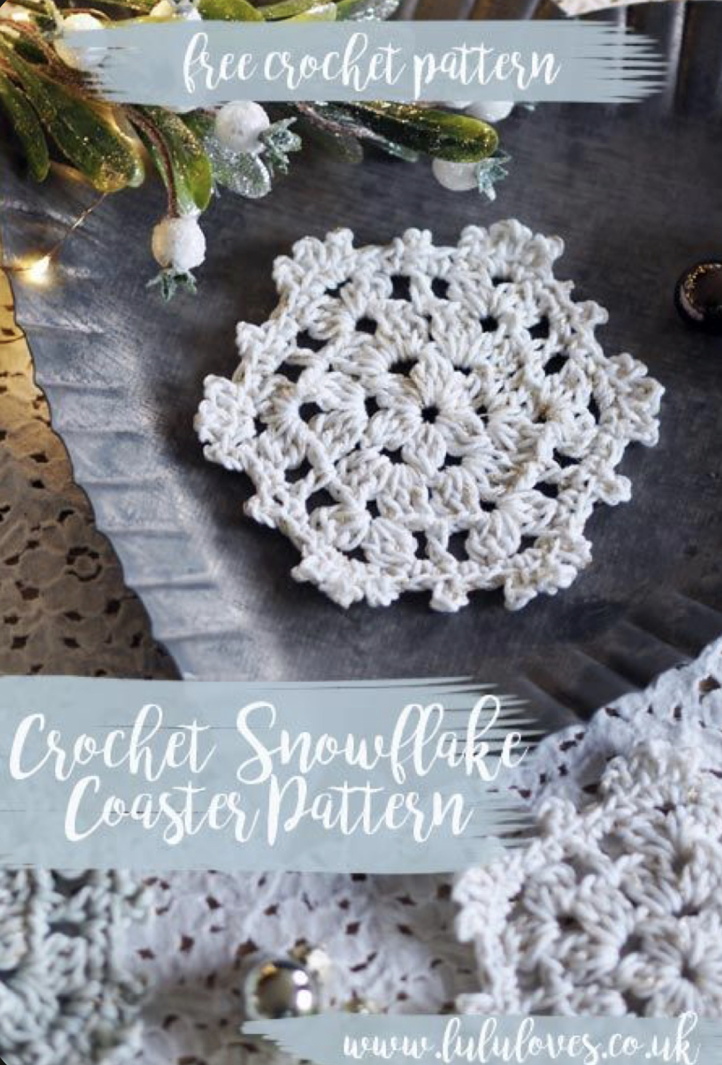 Lovely Snowflake Coasters – FREE CROCHET PATTERN — Craftorator