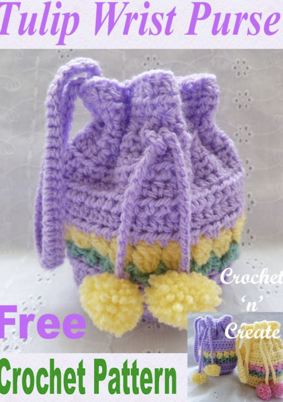 Tulip Wrist Purse Free Crochet Pattern — Craftorator