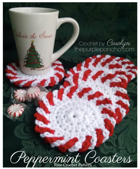 Cute Peppermint Coasters