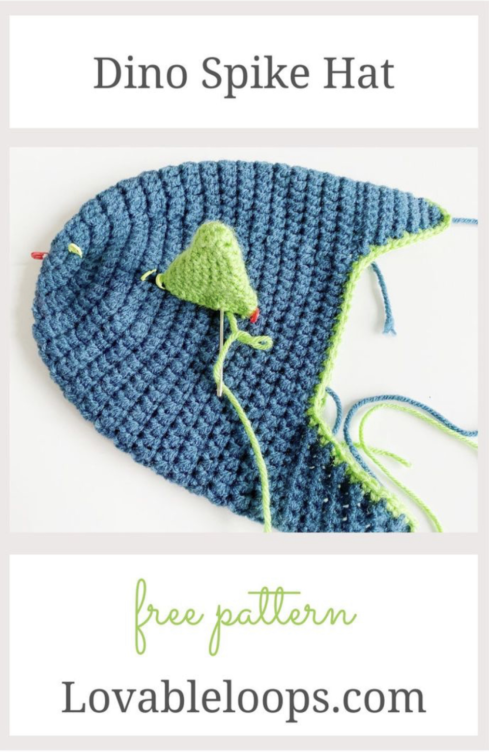 Cute Dinosaur Spike Hat FREE CROCHET PATTERN — Craftorator