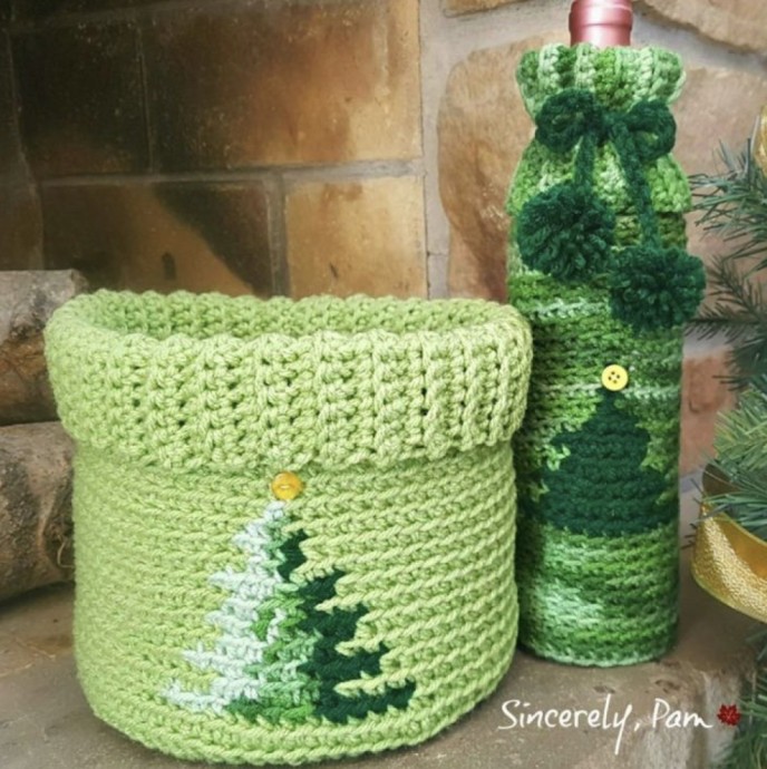 Simple Christmas Tree Basket