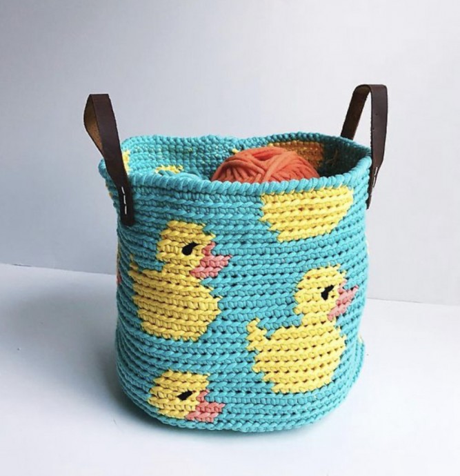 DIY Rubber Ducky Basket