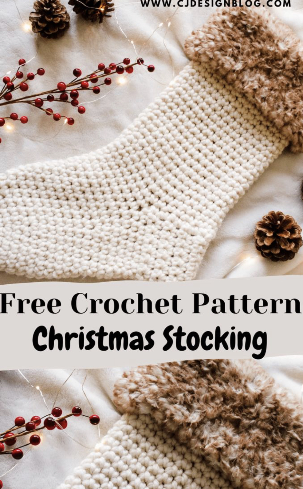 How To Crochet A Christmas Stocking For Beginners FREE CROCHET