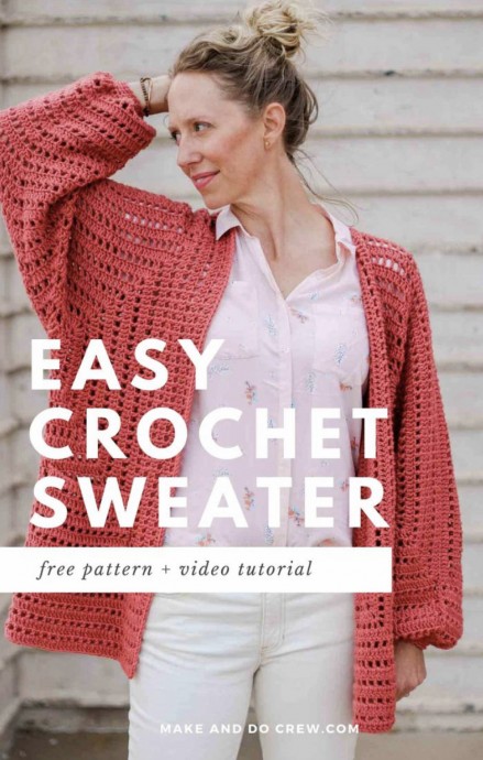 Easy Day Date Crochet Sweater