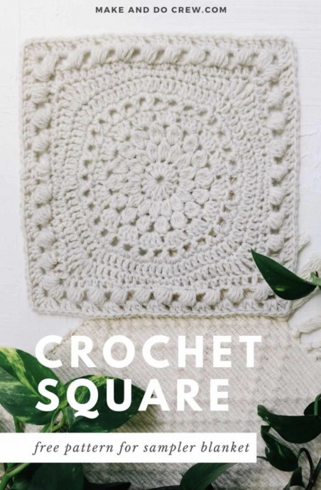 Make a Traveling Afghan Crochet Sampler Square