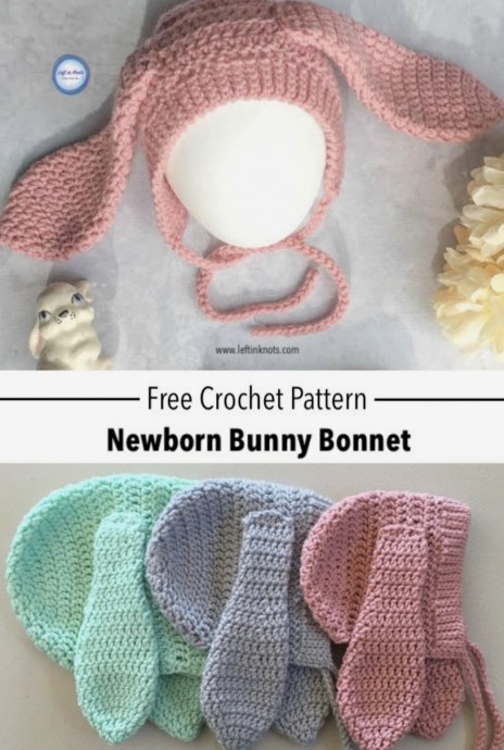 Easy Crochet Bunny Bonnet