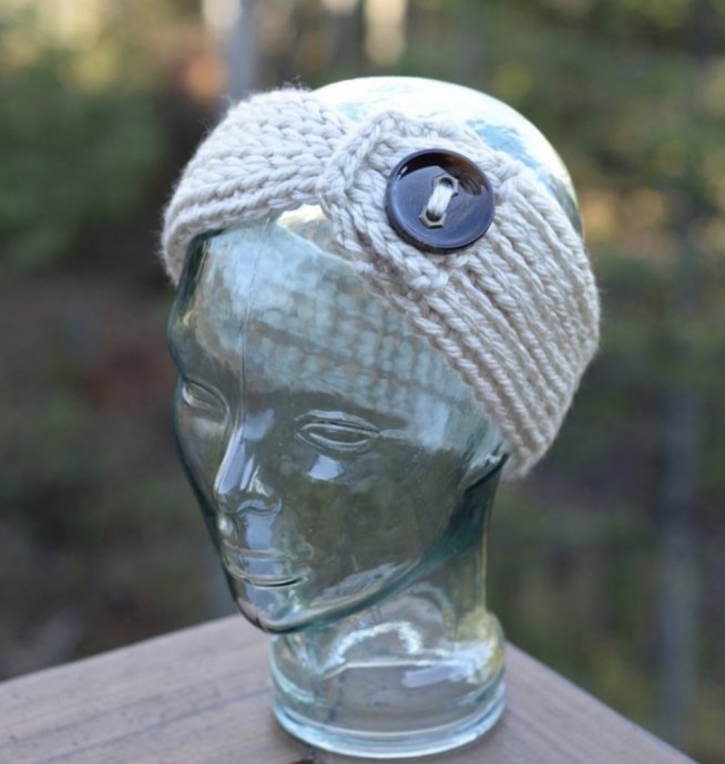 DIY The Knit-Look Chunky Head Warmer