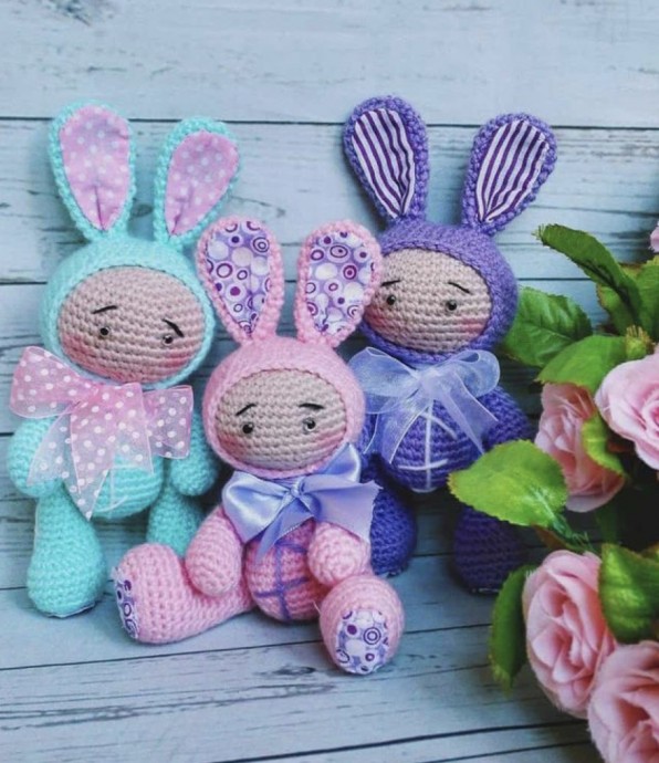 Amigurumi Baby Dolls in Animal Costumes