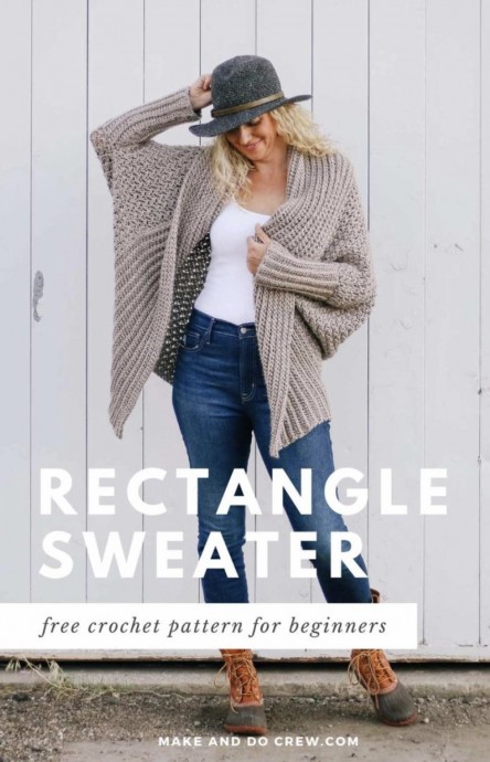 Super Easy Rectangle Cardigan