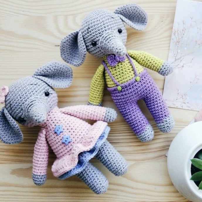 Lovely Amigurumi Baby Elephant