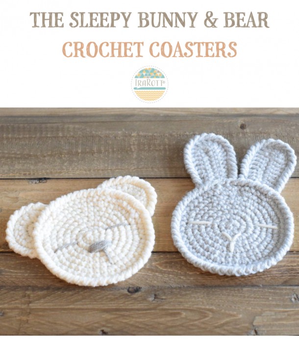 Make The Sleepy Bunny and Bear Coasters