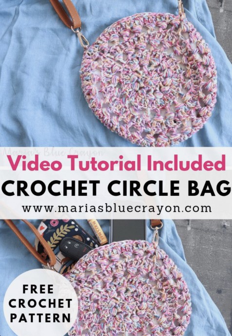 How To Crochet A Cross Body Circle Bag