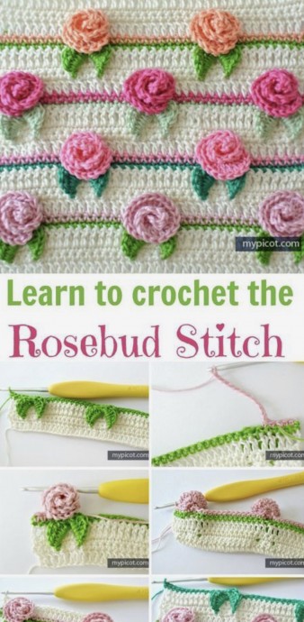 How to Crochet the Rosebud Stitch