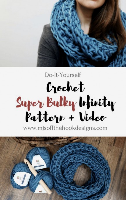 DIY Super Bulky Ribbed Infinity Scarf