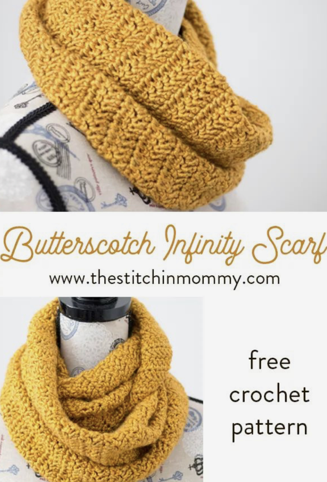 Super Comfy Butterscotch Infinity Scarf – FREE CROCHET PATTERN ...
