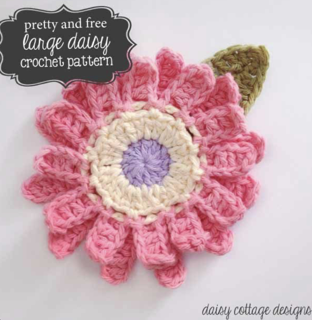 Crochet a Large Flower – FREE CROCHET PATTERN — Craftorator