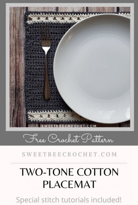 Two-Tone Cotton Placemat