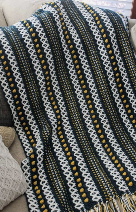 Make a Modern Crochet Blanket with Beautiful Texture