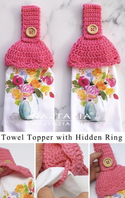 How to Crochet Towel Toppers with a Hidden Ring