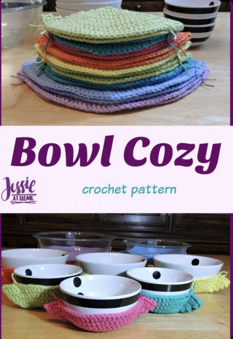 Crochet a Bowl Cozy for Hot Bowls