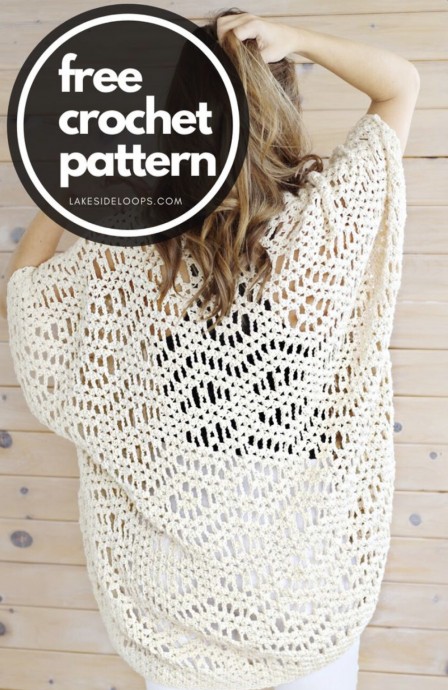 Esma Cape Crochet Cardigan