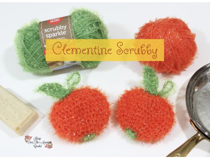 How To Crochet A Clementine Scrubby