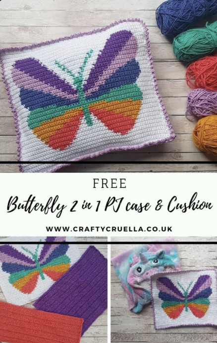 Butterfly Pajama Case and Cushion