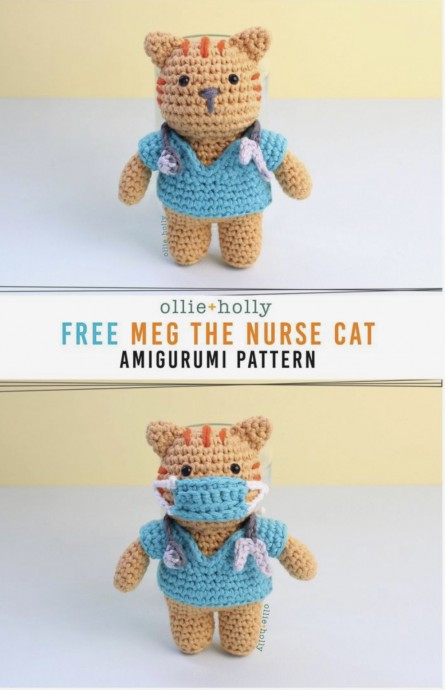 Cute Nurse Cat Amigurumi