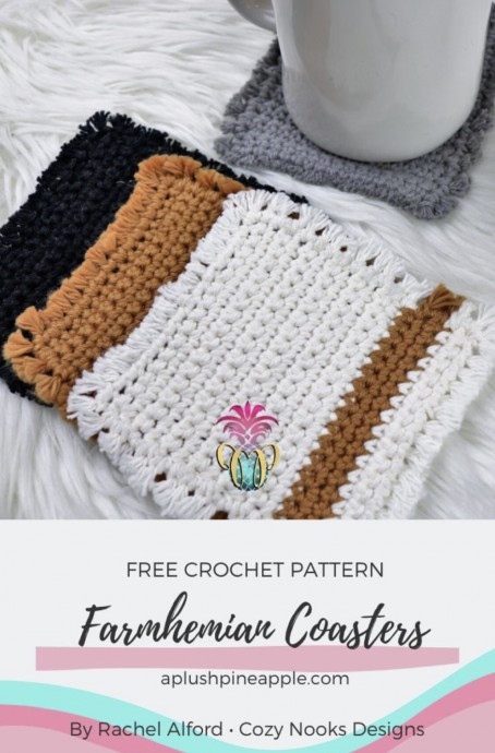 How to Crochet Farmhouse Coasters