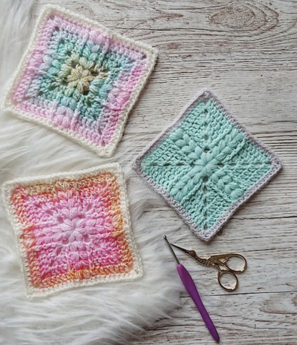 Puffs and Hugs Granny Square