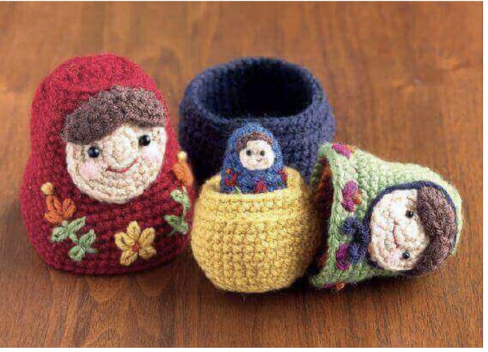 Crochet Nesting Dolls Matryoshka