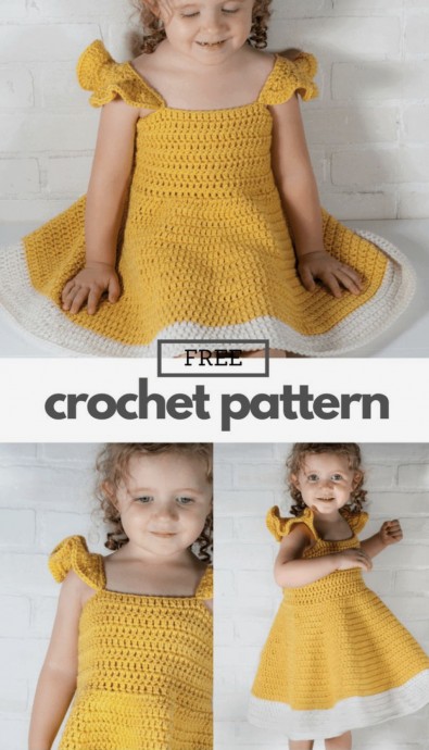 Easy Crochet Dress for Toddlers