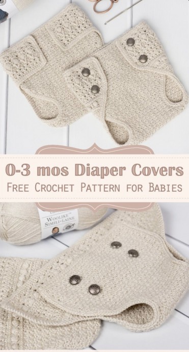 Modern Classic Crochet Diaper Cover