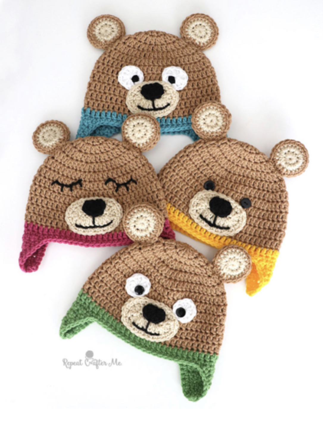 Cute Crochet Bernat Bear Hat – FREE CROCHET PATTERN — Craftorator