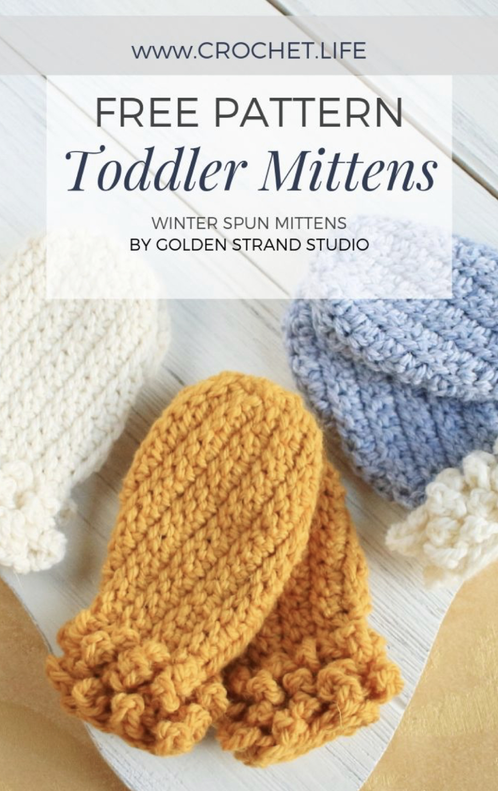 Easy Crochet Thumbless Mittens for Toddlers – FREE CROCHET PATTERN