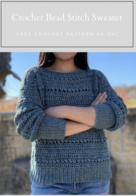 Bead Stitch Pullover