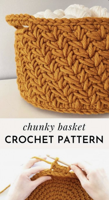 Lovely Chunky Crochet Basket