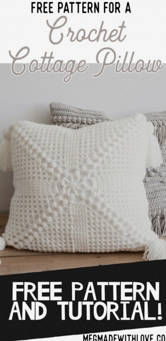 Easy Crochet Cottage Pillow – FREE CROCHET PATTERN — Craftorator