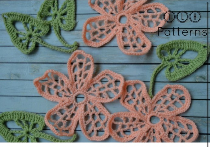 Crochet a Flower and Leaf