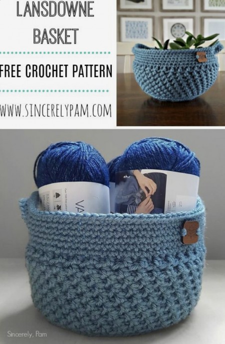 Beautiful Lansdowne Basket – FREE CROCHET PATTERN — Craftorator