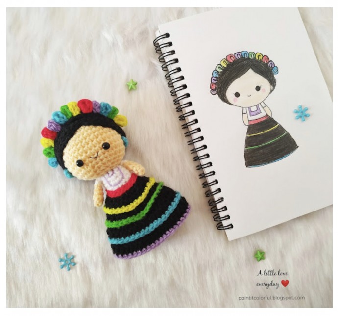 Amigurumi Mexican Doll