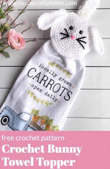 Crochet a Bunny Towel Topper